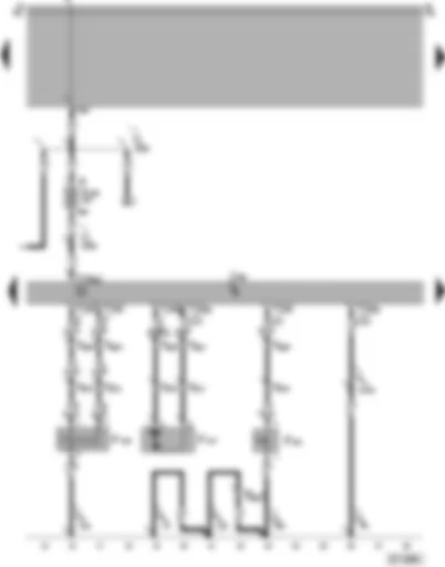 Wiring Diagram  SEAT AROSA 1997 - Central locking control unit - tailgate central locking actuator - tailgate central locking switch