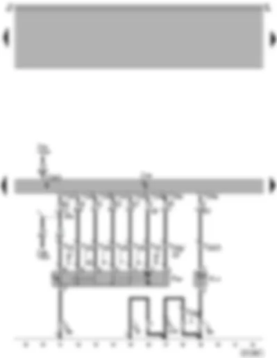 Wiring Diagram  SEAT AROSA 1997 - Central locking control unit - central-locking locking unit - driver