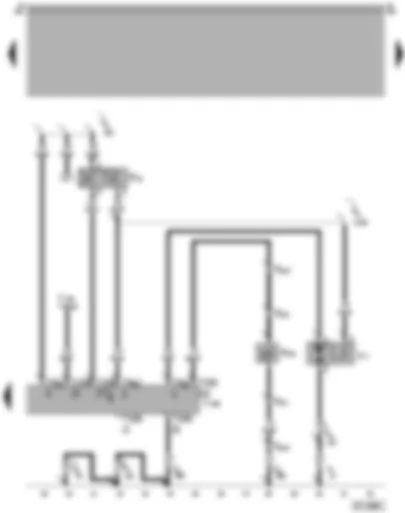 Wiring Diagram  SEAT AROSA 1997 - Radiator fan control unit - air conditioning magnetic clutch - radiator fan