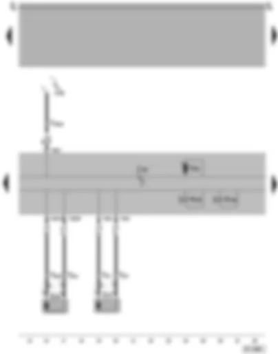 Wiring Diagram  SEAT AROSA 1998 - ABS control unit - wheel speed sensors