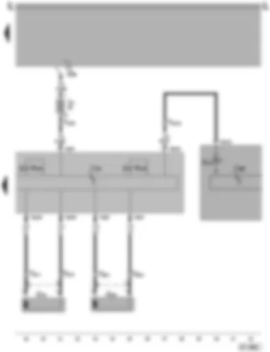 Wiring Diagram  SEAT AROSA 1998 - ABS control unit - dash panel insert - ABS warning lamp