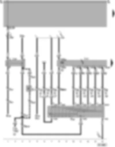 Wiring Diagram  SEAT AROSA 1998 - Automatic gearbox control unit - starter inhibitor relay - multifunction switch