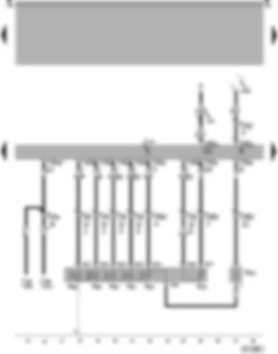 Wiring Diagram  SEAT AROSA 1998 - Automatic gearbox control unit - solenoid valves - solenoid valve series resistor