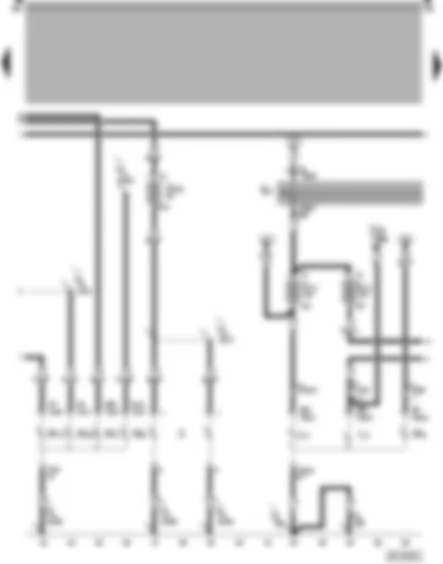 Wiring Diagram  SEAT AROSA 1997 - Right reversing light - rear right turn signal light - right tail/brake light - right headlight - headlight dipper/flasher switch