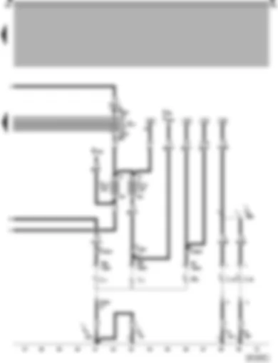 Wiring Diagram  SEAT AROSA 1998 - Headlight dipper/flasher switch - left headlight - left side light - left fog light