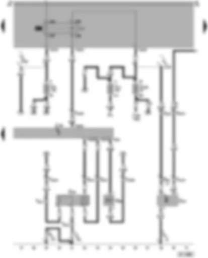 Wiring Diagram  SEAT AROSA 2004 - Motronic control device - lambda probe - speedometer transmitter