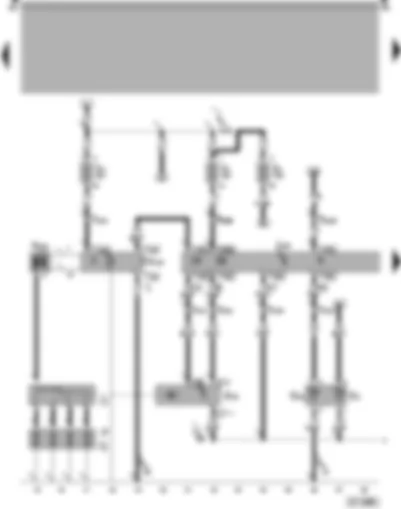 Wiring Diagram  SEAT AROSA 1999 - Motronic control device - ignition installation - Hall transmitter - coolant temperature transmitter