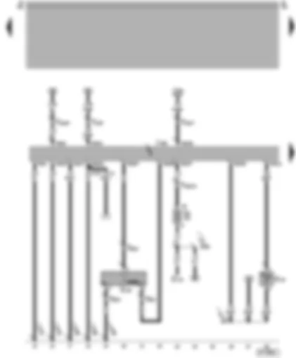 Wiring Diagram  SEAT AROSA 1998 - Diesel direct injection system control unit - engine speed sender - intake air temperature sender