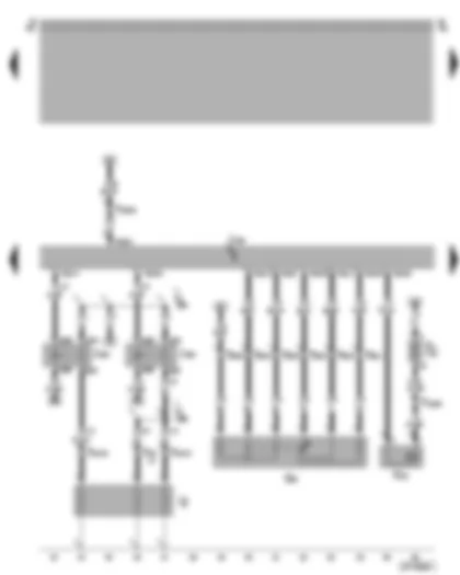 Wiring Diagram  SEAT AROSA 1999 - Diesel direct injection system control unit - accelerator position sender - low heat output relay - high heat output relay - coolant heater elements - exhaust gas recirculation valve