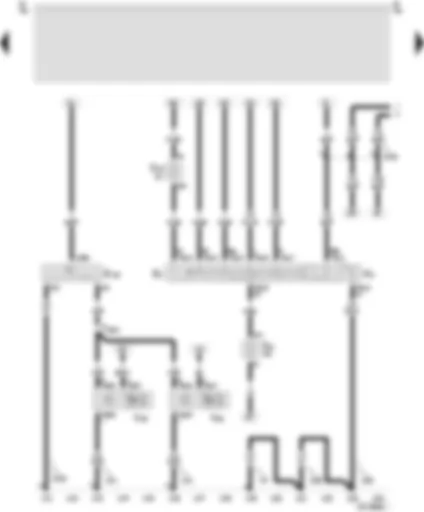 Wiring Diagram  SEAT AROSA 2000 - Rear foglight bulb - tail light bulb - right - tail light bulb - left - rear left turn signal bulb - rear right turn signal bulb - brake light bulb - left