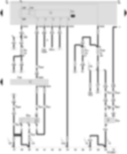 Wiring Diagram  SEAT AROSA 2000 - Control unit for motronic - speedometer sender - lambda probe - fuel pump relay
