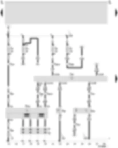 Wiring Diagram  SEAT AROSA 1998 - Control unit for 4LV (injection system) - cylinder 1 injector - cylinder 2 injector - cylinder 3 injector - cylinder 4 injector