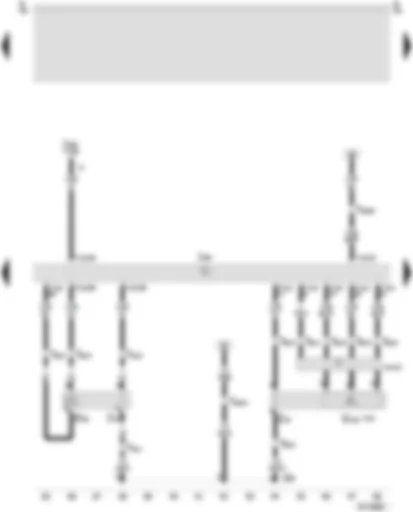 Wiring Diagram  SEAT AROSA 1998 - Control unit with display unit in dash panel insert - rev. counter - oil pressure warning buzzer - alternator warning lamp - reserve fuel warning lamp