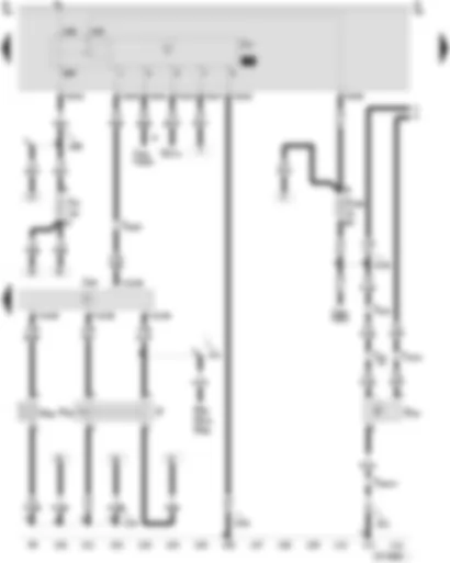 Wiring Diagram  SEAT AROSA 1998 - Battery - starter motor - alternator - voltage regulator - ignition/starter switch - discharge relay for contact X