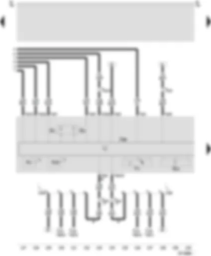 Wiring Diagram  SEAT AROSA 1998 - Control unit for Marelli 4LV (injection system) - throttle valve control unit - idling switch - coolant temperature sender