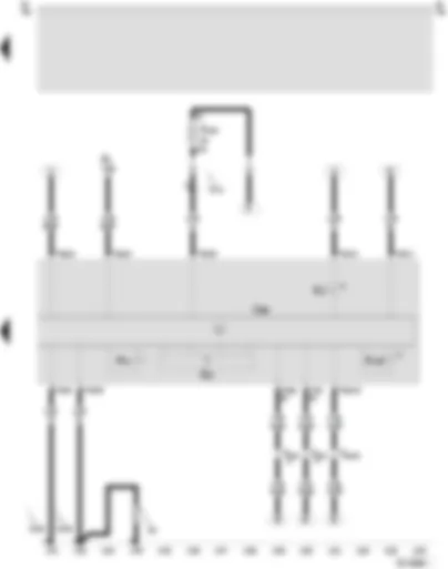 Wiring Diagram  SEAT AROSA 1998 - Marelli 4LV control unit (injection system) - inlet air temperature sender - inlet manifold pressure sensor