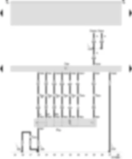 Wiring Diagram  SEAT AROSA 1998 - Central locking control unit - locking unit for central locking - passenger side