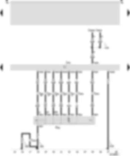 Wiring Diagram  SEAT AROSA 2000 - Central locking and anti-theft warning system control unit - locking unit for central locking - passenger side