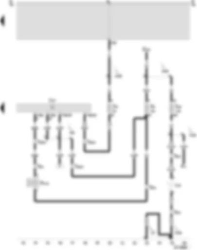 Wiring Diagram  SEAT AROSA 2000 - Control unit for automatic gearbox - selector lever illumination - solenoid for selector lever lock