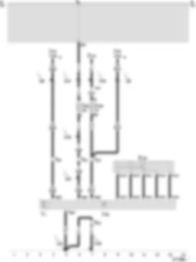 Wiring Diagram  SEAT AROSA 1999 - Control unit for sliding roof adjustment - regulator for sliding roof adjustment - sliding roof motor