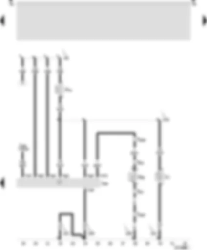 Wiring Diagram  SEAT AROSA 1999 - Control unit for radiator fan - radiator fan thermo switch - air conditioner magnetic coupling - radiator fan