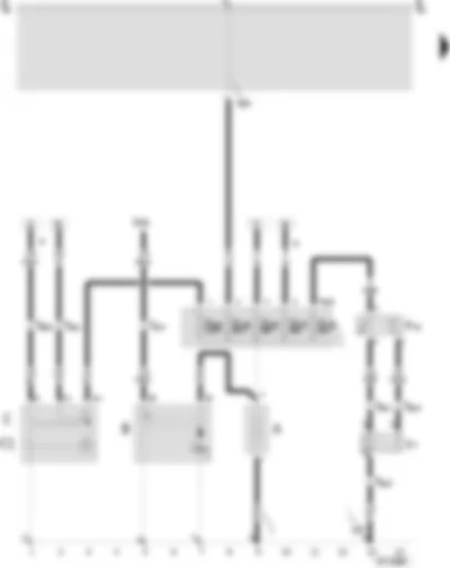 Wiring Diagram  SEAT AROSA 1998 - Battery - starter - alternator - voltage regulator - radiator fan thermo switch - radiator fan