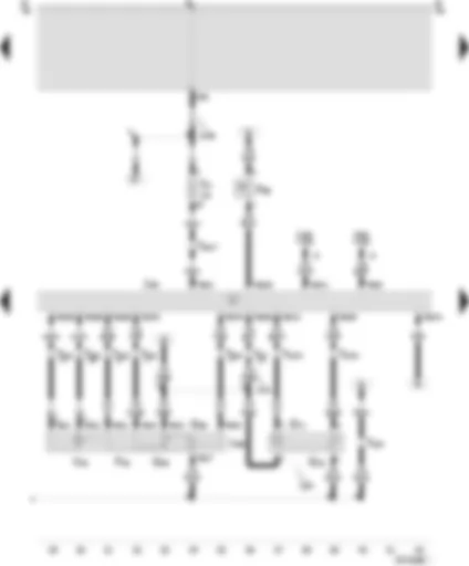 Wiring Diagram  SEAT AROSA 2000 - Simos control unit - throttle valve control unit - power assisted steering/pressure switch - intake air temperature sender - throttle valve potentiometer