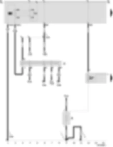 Wiring Diagram  SEAT AROSA 2000 - Battery - ignition/starter switch - discharge relay for contact X