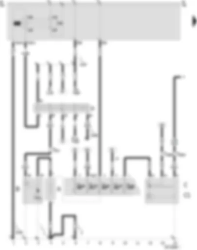 Wiring Diagram  SEAT AROSA 2000 - Battery - starter - alternator - voltage regulator - ignition/starter switch - relief relay for x contact