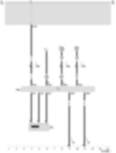Wiring Diagram  SEAT AROSA 2000 - Immobiliser control unit - immobiliser reading coil