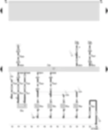 Wiring Diagram  SEAT AROSA 2000 - Simos control unit - knock sensor I - injector - cylinder 1 - injector - cylinder 2 - injector - cylinder 3 - injector - cylinder 4