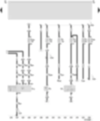 Wiring Diagram  SEAT AROSA 1997 - Fresh air blower switch - fresh air controls light bulb - series resistance for fresh air blower with overheating fuse - fresh air blower