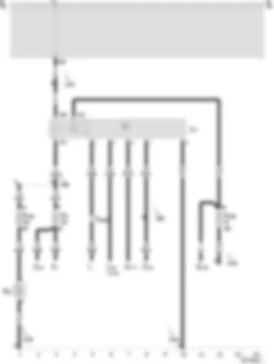 Wiring Diagram  SEAT AROSA 2000 - Fuel pump relay - fuel pump (lift pump)