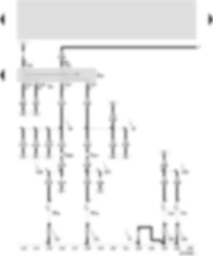 Wiring Diagram  SEAT AROSA 2001 - Parking light switch - turn signals switch - turn signal bulb - left side - turn signal bulb - right side - fog light bulb - left - fog light bulb - right