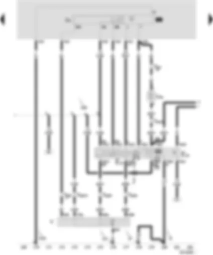 Wiring Diagram  SEAT AROSA 2001 - Intermittent wash/wipe relay - intermittent windscreen wiper switch - rear window wiper switch - rear window and windscreen washer pump - windscreen wiper motor