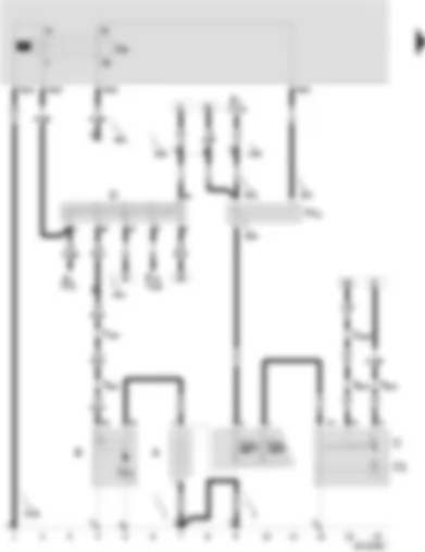 Wiring Diagram  SEAT AROSA 2001 - Battery - starter - alternator - voltage regulator - ignition/starter switch - terminal 30 junction box - X contact relief relay