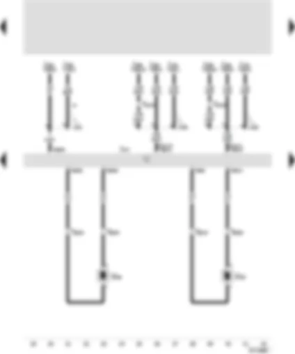Wiring Diagram  SEAT AROSA 2001 - Automatic gearbox control unit - road speed sender - gearbox speed sender
