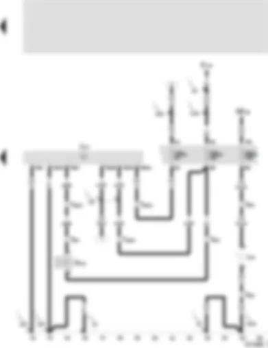 Wiring Diagram  SEAT AROSA 2001 - Automatic gearbox control unit - selector lever lock solenoid