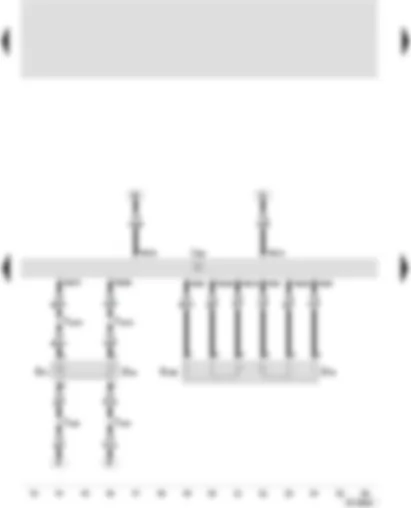 Wiring Diagram  SEAT AROSA 2001 - Motronic control unit - inlet air temperature sender - inlet manifold pressure sender - accelerator position sender - sender -2- for the accelerator pedal position