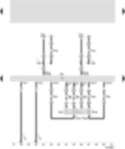 Wiring Diagram  SEAT AROSA 2002 - Control unit for Marelli 4LV (injection system) - throttle valve control unit - throttle control (electric accelerator control) - throttle valve angle sender -1- (electric accelerator control)