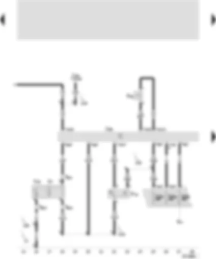 Wiring Diagram  SEAT AROSA 2004 - Coolant fan control unit - coolant fan pressure switch - external temperature switch - right coolant fan - coolant fan