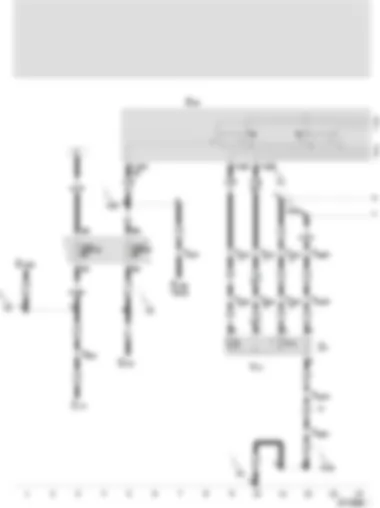 Wiring Diagram  SEAT AROSA 2001 - Outside rear-view mirror regulator switch - mirror regulating motor (driver