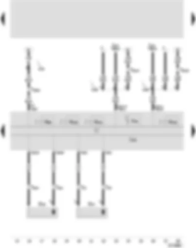 Wiring Diagram  SEAT AROSA 2003 - ABS with EDL control unit - speed sensor front left and right