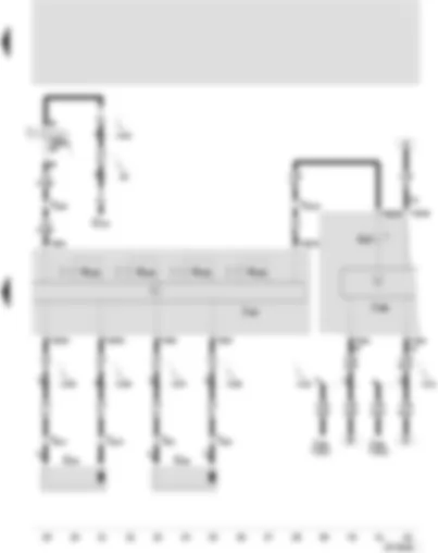 Wiring Diagram  SEAT AROSA 2003 - ABS with EDL control unit - speed sensor rear left and right