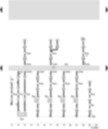 Wiring Diagram  SEAT AROSA 2002 - Control unit for Marelli 4LV (injection system) - knock sensor I - cylinder 1 injector - cylinder 3 injector - cylinder 4 injector
