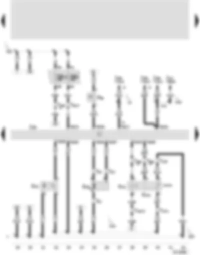 Wiring Diagram  SEAT AROSA 2001 - Motronic control unit - PAS pressure switch - engine revolution sender - Hall sender - exhaust gas recirculation potentiometer - exhaust gas recirculation valve