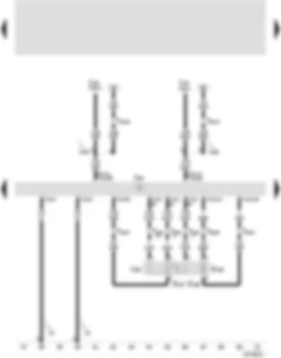 Wiring Diagram  SEAT AROSA 2003 - Marelli 4LV (injection system) control unit - throttle valve control unit - throttle valve control (electric accelerator control) - angle sender -1- for throttle valve (electric accelerator control)