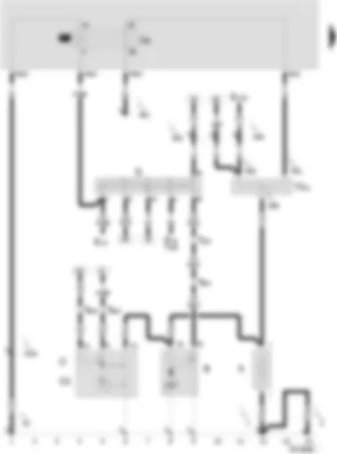Wiring Diagram  SEAT AROSA 2003 - Battery - starter motor - alternator - voltage regulator - ignition/starter switch - cable distributor for terminal 30 - discharge relay for contact X