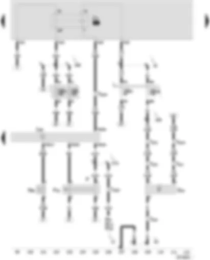 Wiring Diagram  SEAT AROSA 2003 - Motronic control unit - fuel pump relay - brake light switch - brake pedal switch - speedometer sender - active charcoal filter system electrovalve 1