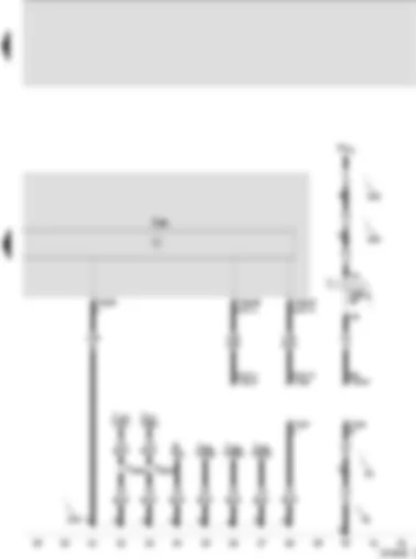 Wiring Diagram  SEAT AROSA 2001 - Control unit with display in dash panel insert